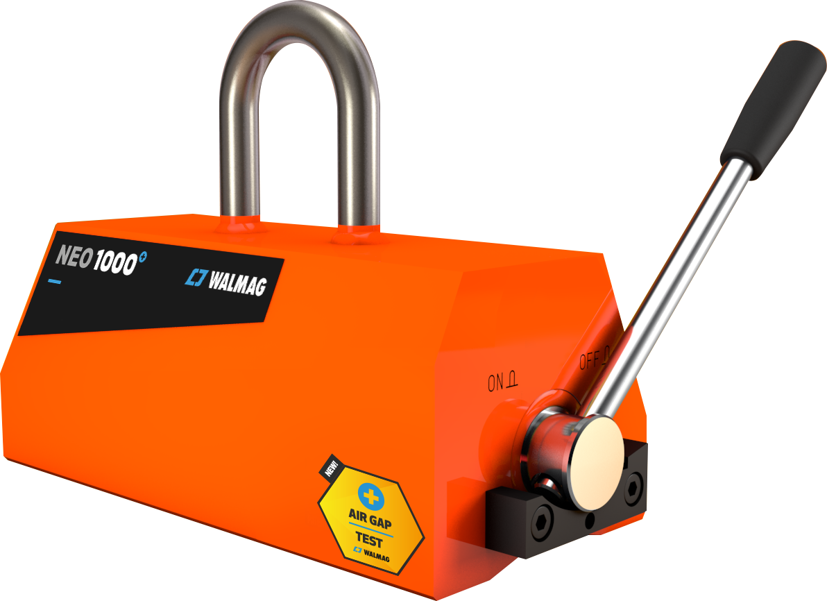 Magnet permanentní břemenový NEOL1000 nosnost 1000/500 kg