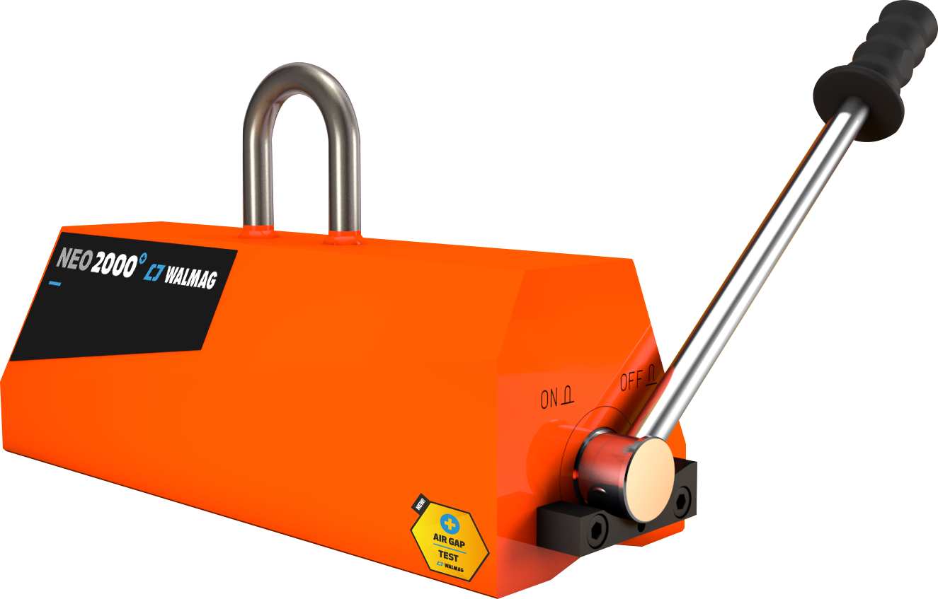 Magnet permanentní břemenový NEOL2000 nosnost 2000/1000 kg