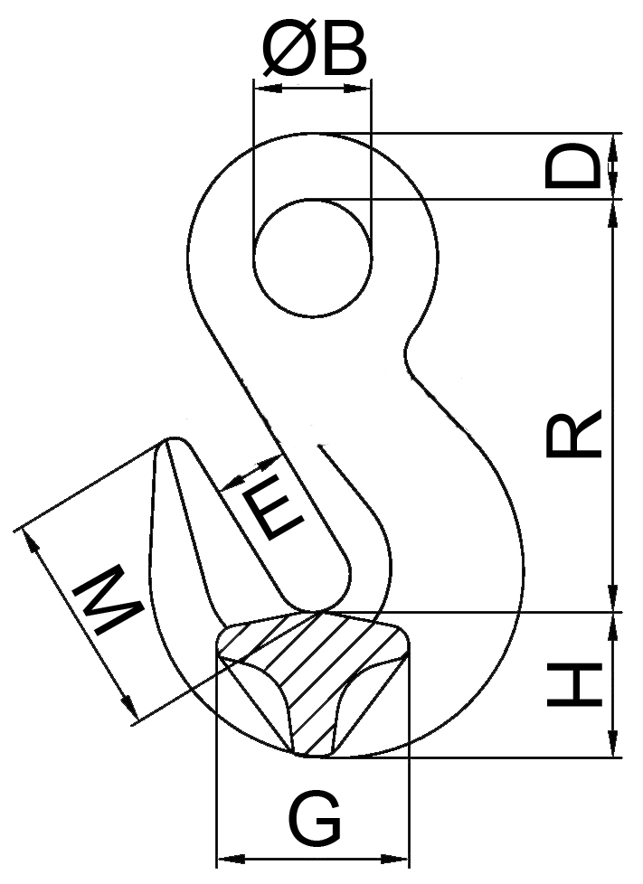 Zkracovač s okem MB40 8-8 2000 kg