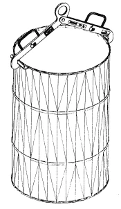 Nosič sudů vertikální NSV 500/600 nosnost 500kg