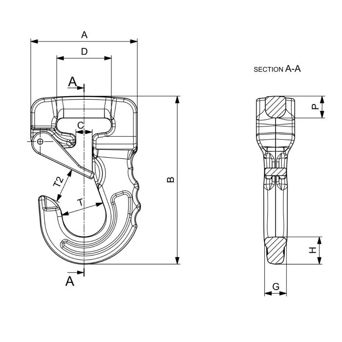 Hák na kruhovou smyčku CJ10 10000 kg