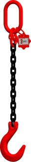 Řetězový 1-závěs s hákem slévárenským CYF06 d 6/délka L dle výběru - 1120 kg