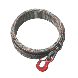Ocelové lano s hákem s pojistkou pr. 10 mm/délka lana dle výběru